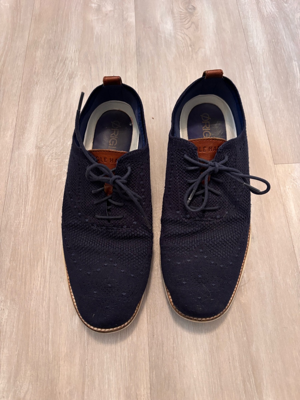 Cole Haan Lace-Up Oxford — Navy Blue